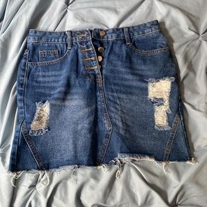 Shein Jean skirt size small